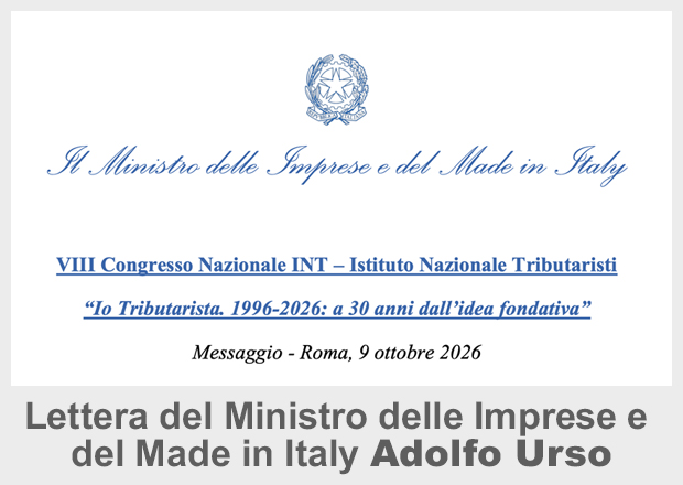 Lettera del Ministro delle Imprese e del Made in Italy Adolfo Urso