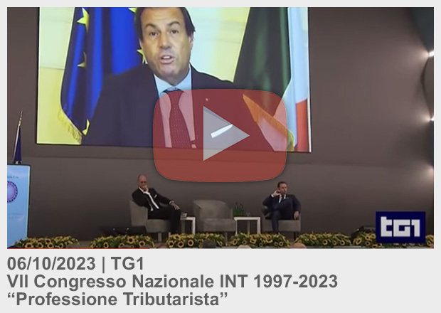 TG1 - VII Congresso Nazionale INT 1997-2023 “Professione Tributarista”