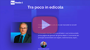 03/03/2021 | Riccardo Alemanno a “Tra poco in edicola” - RAI Radio 1